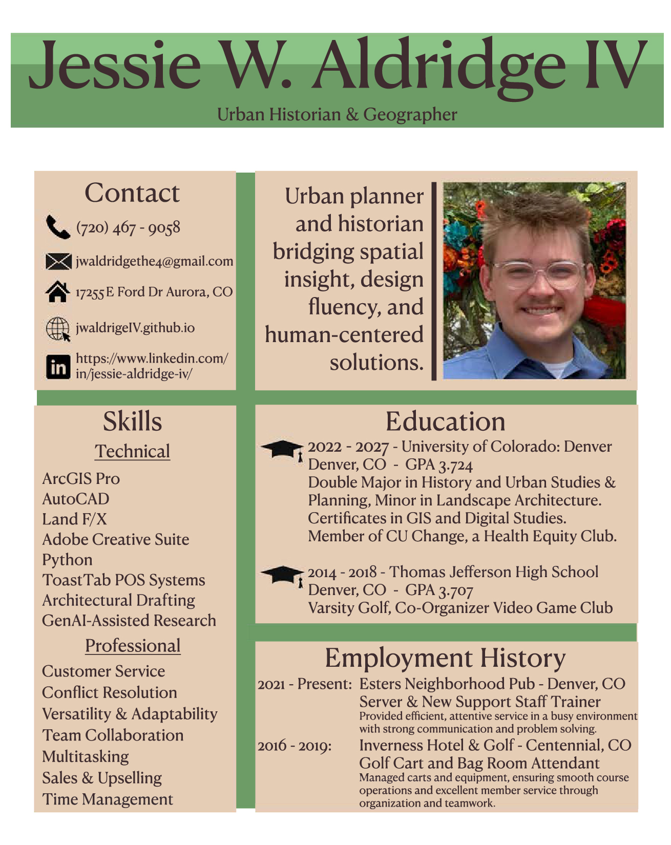Jessie Aldridge Resume